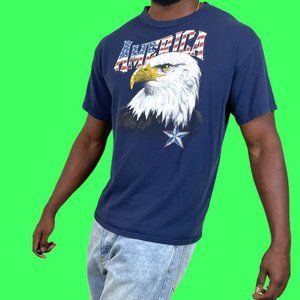 Vintage Styled America Shirt With Bald Eagle